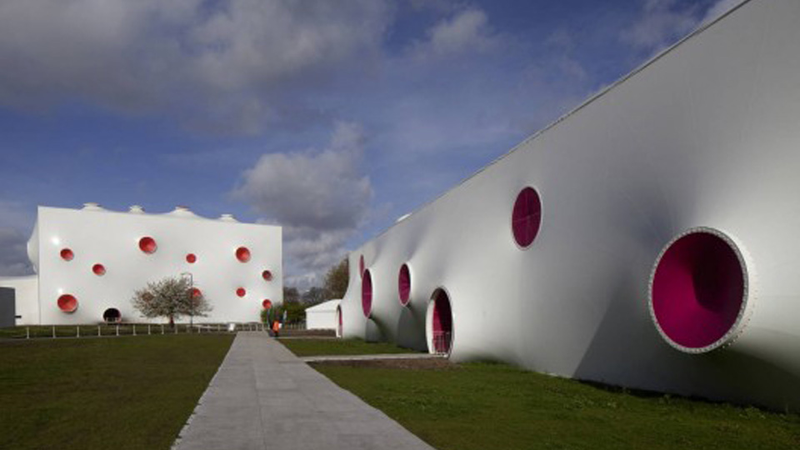 Illustration for article titled Technicolor Bullet Holes Make This the Perfect Home for Olympic Shooting